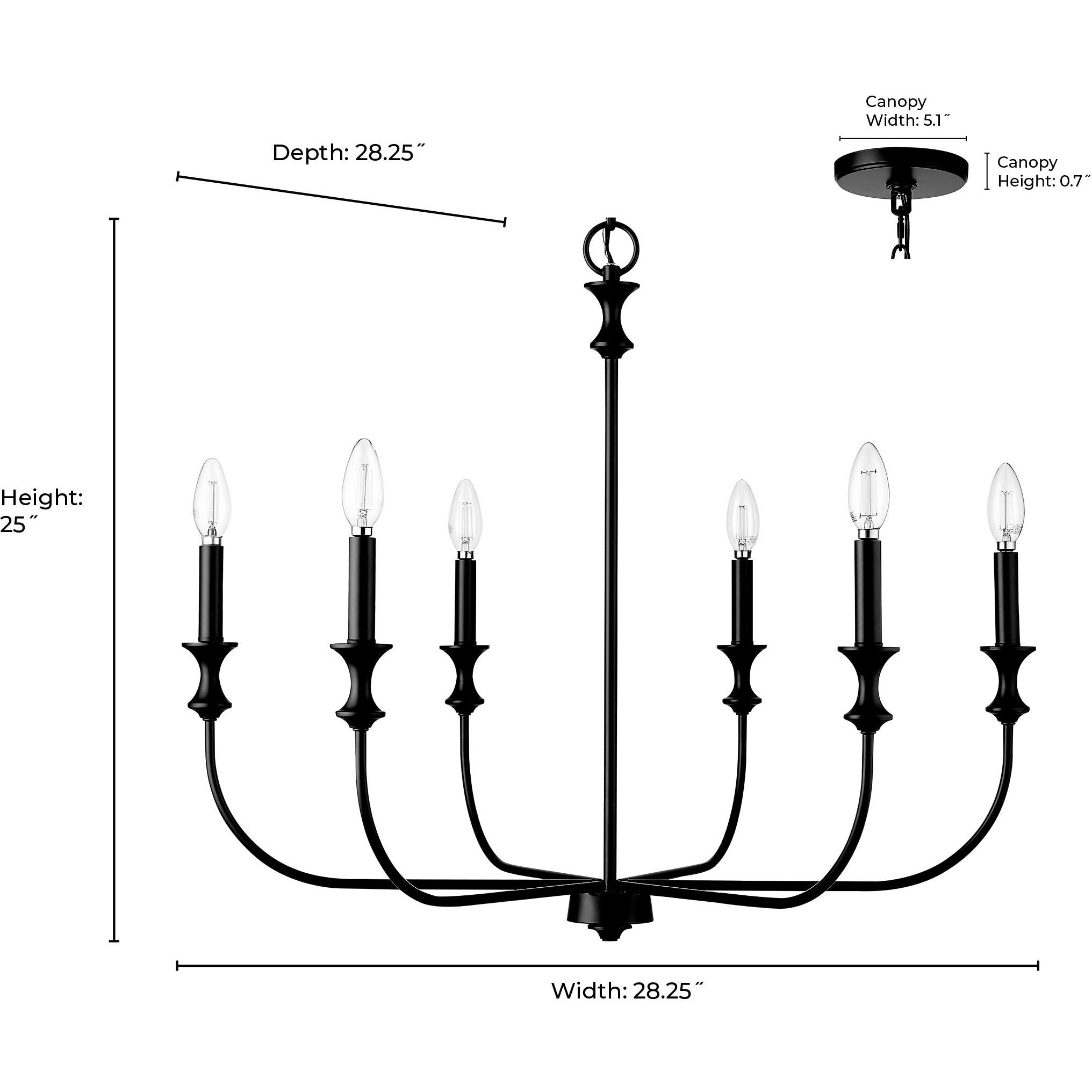 Savanne 6 Light 28.25 inch Vintage Brass Chandelier Ceiling Light